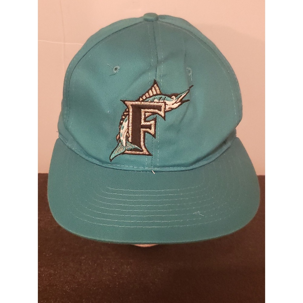 Florida Marlins Official Merchandise Hat Snapback Teal MLB Miami Cap